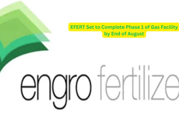 EFERT Set to Complete Phase 1 of Gas Facility by End of August Gas Facility